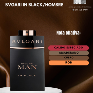 CONTRATIPO: ( Bvlgari Man In Black / Hombre COD10087)