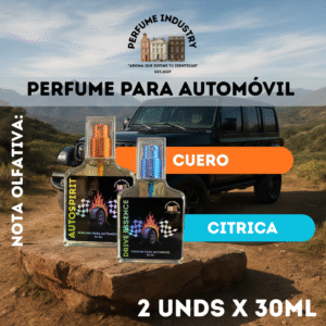 Perfume para automóvil  (DRIVER ESSENCE 100136 / AUTOSPIRIT COD 100137 ) 2 UNDS X 30ML
